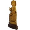Meditating Buddha Wooden Statue
