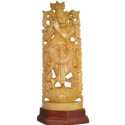 Gopala Krishna Wooden Idol