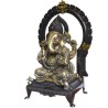 Ganesha With Prabhavali Brass Idol