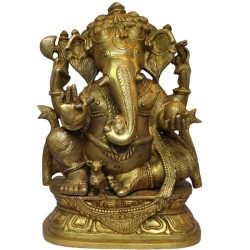 Ganesha Brass Idol