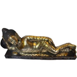 Sleeping Buddha Brass Idol