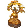 Buddha Under The Tree In Multi Color Brass Idol