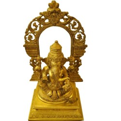 Lambodara Brass Statue