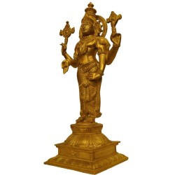 Standing Vishnu Brass Idol