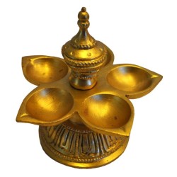 Panch Deepa Brass Idol
