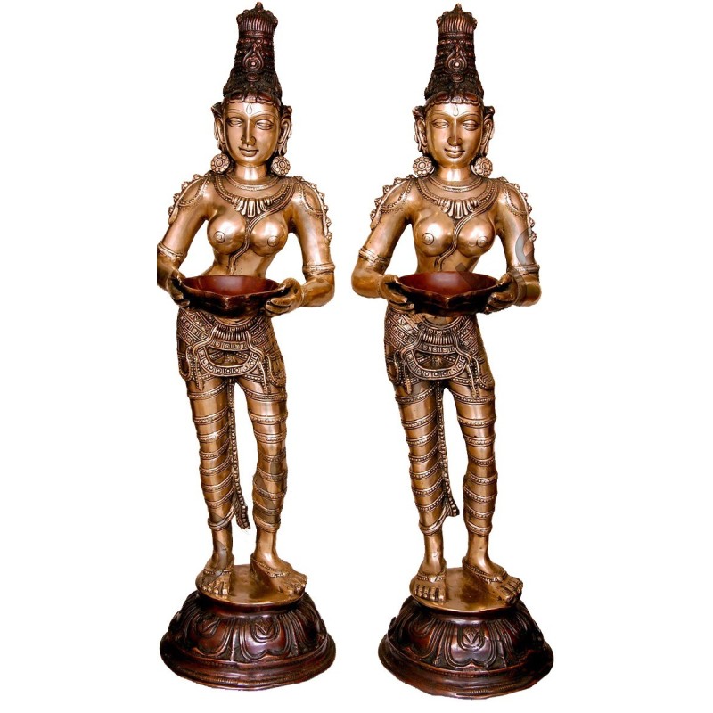 Lady With Deepa Brass Idol