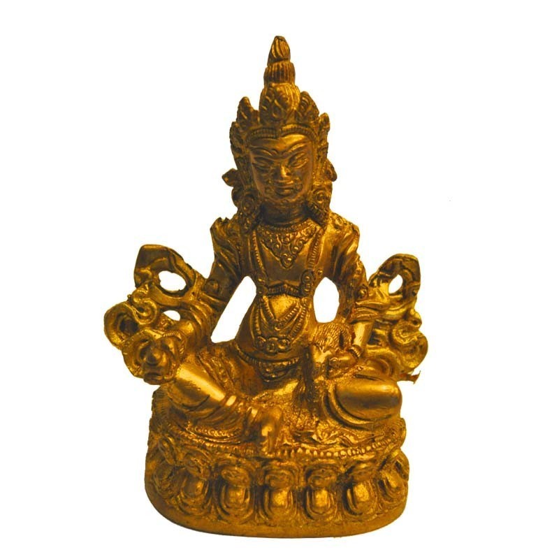 Kubera Sitting Brass Idol