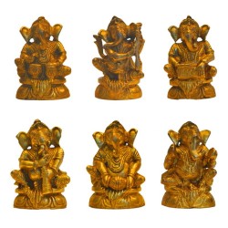 Set of Small Musical Ganesha