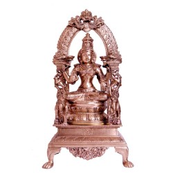 Blessing Lakshmi Brass Idol