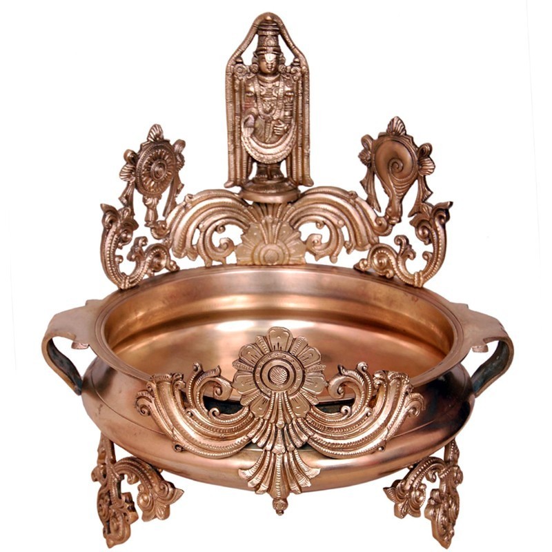 Lord Srinivasa Brass Urli