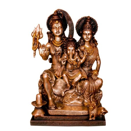 Blessing Shiva Parvathi with Ganesha