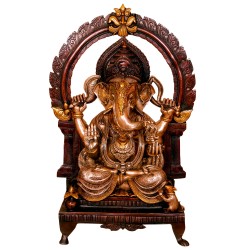 Ganesha Sitting on Prabhavli
