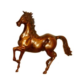 Horse Brass Statue