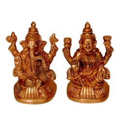Gowri Ganesha Brass Idol