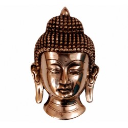Buddha Face Brass Statue