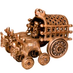 Toy Bull Lock Cart