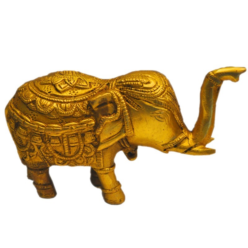 Elephant Lifting Trunk - Puja Sanskaram