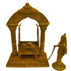 Krishna on Jhoola with Yashodha