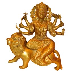 Maa Durga Blessing on Lion 
