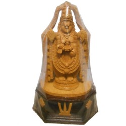 Lord Venkateshwara Wooden Statue
