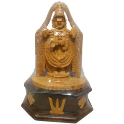 Lord Srinivasa Wooden Idol