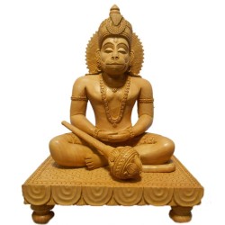 Lord Anjaneya Wooden Idol