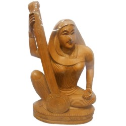 Meera Devi Wooden Idol