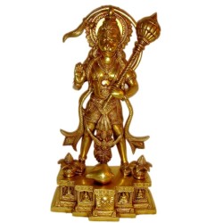 Standing Hanuman Brass Idol