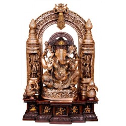 Multi Tone Ganesha on Peeta Prabhavali
