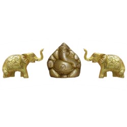 2 Elephants 1 Ganesha Combo