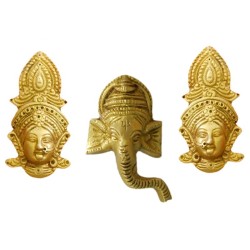 2 Ganesha Face & 1 Maa Devi Face Combo