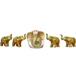 4 Elephant  1 Ganesha Combo