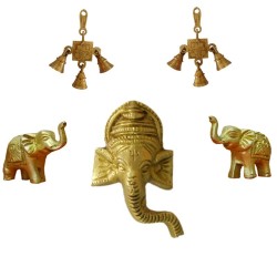 1 Ganesha Face  2 Wall Hanging  2 Elephant Combo