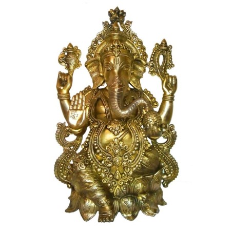 Blessing Ganesha on Lotus 