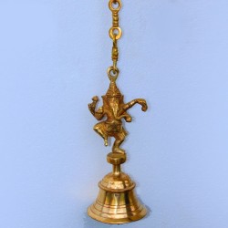 Nruthya Ganesha wall hanging with bell