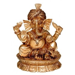Ganesha Brass Statue