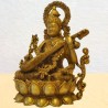 Saraswathi on Lotus / Kamala Brass Statue
