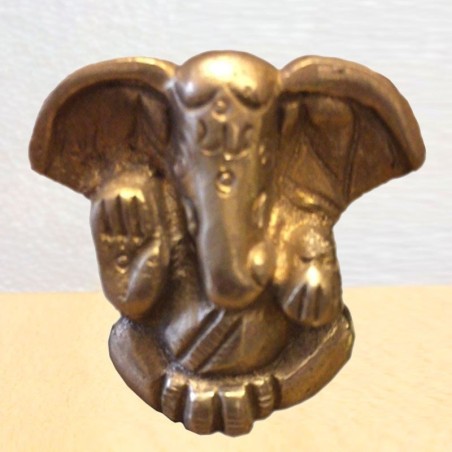 Ganesha Blessing Brass Idol