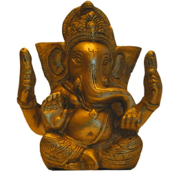 Blessing Ganesha Brass Idol