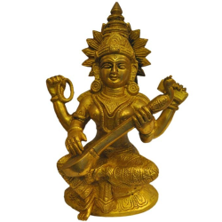 Saraswati Brass Idol