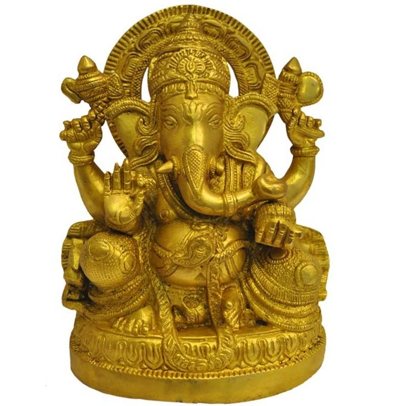 Ganapathi Brass Statue - Puja Sanskaram