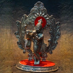 Lord Krishna aluminium idol 