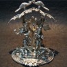 Aluminium Idol of Radha Krishna with Peacocks