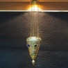 Cone Shaped Brass Hanging Lamp 