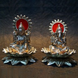 Lakshmi Ganesh Idols made up of Aluminium idols