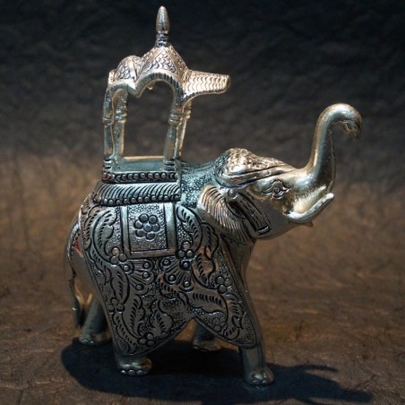 Elephant Ambari aluminium idol