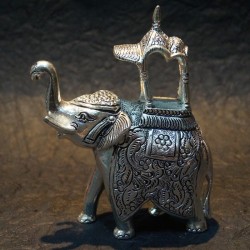 Elephant Ambari aluminium idol