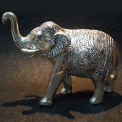 Walking Elephant aluminium idol
