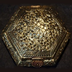 Octogon shaped Aluminium jewellery box
