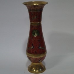 long designed brass flower vase 